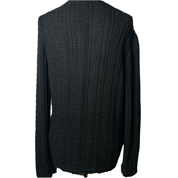 J. Crew Iconic Lady Sweater Jacket Black Size L - Picture 2 of 11